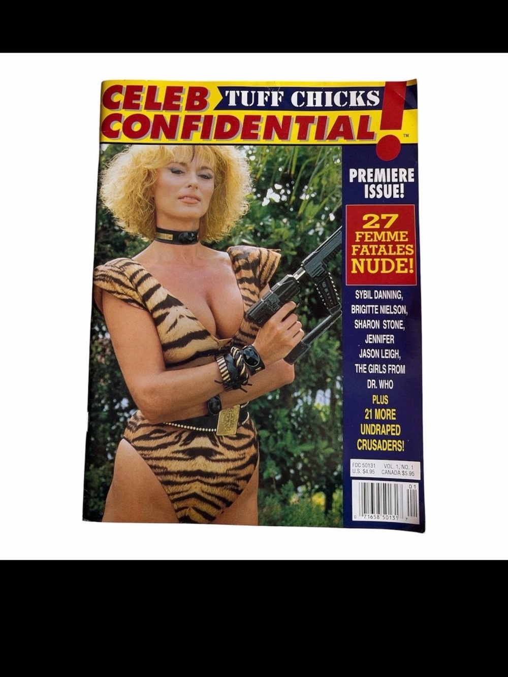 Vintage Celeb Confidential Tuff Chicks Vol 1 No 1 1993 Sharon Stone Grace Jones
